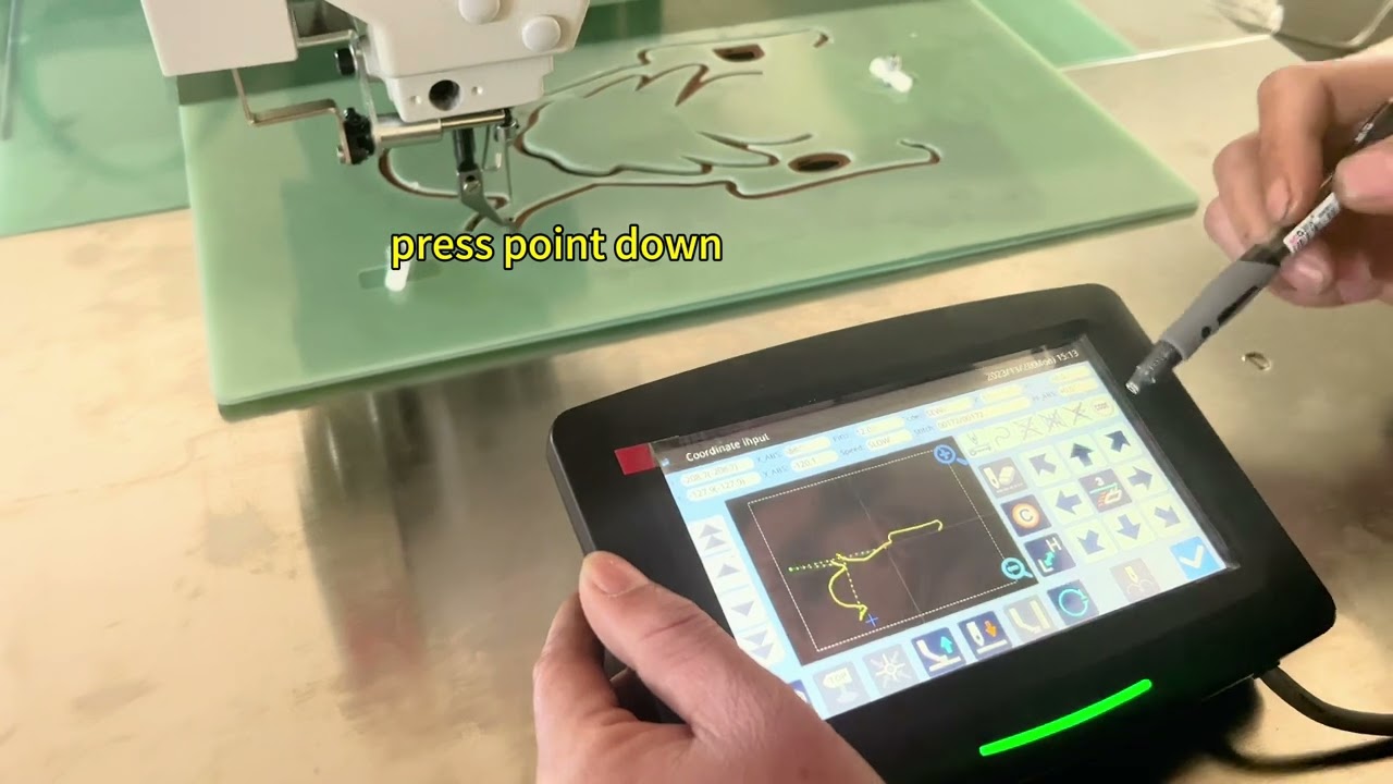 Computer programming pattern sewing machine