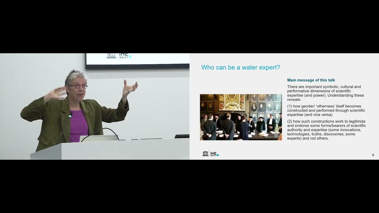 Lecture: Who is an water expert? by Professor Margriet Zwarteveen