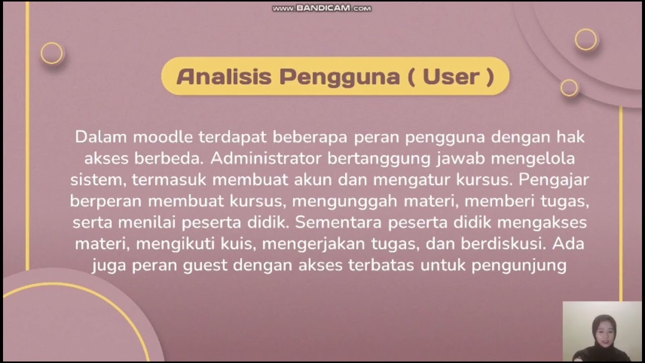 Analisis sistem informasi e-learning aplikasi moodle