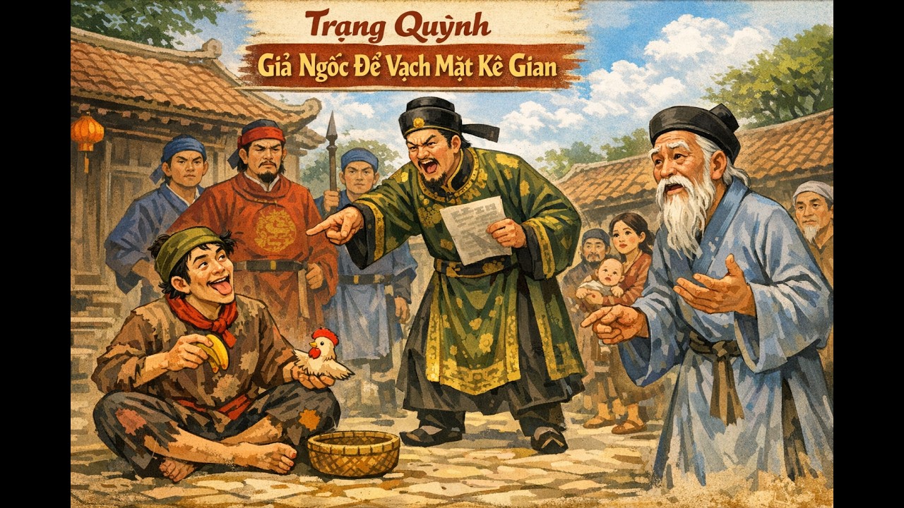 Trạng Quỳnh Giả Ngốc Để Vạch Mặt Kẻ Gian