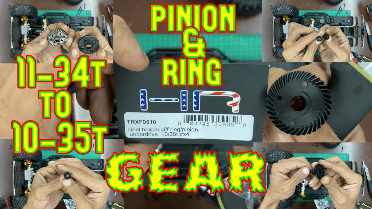 Traxxas TRX-4 K10 | Replacing rear differential pinion and ring gear | 1/10 Scale RC Crawler