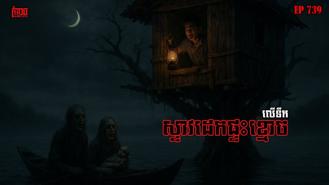 ស្ទាវដេកផ្ទះខ្មោចលើទឹក | កុំខ្លាច-KOMKLACH | Ghost Stories | និទានរឿងខ្មោច EP739