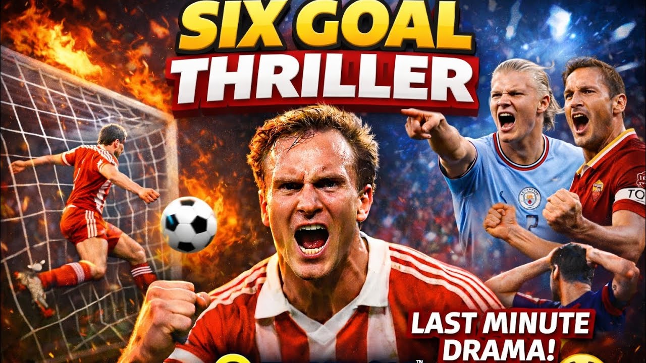 Last Goal Madness! Rummenigge Hat-Trick in 6 Goal Thriller ⚽🔥#barcelona #efootball #pes #fifa #messi