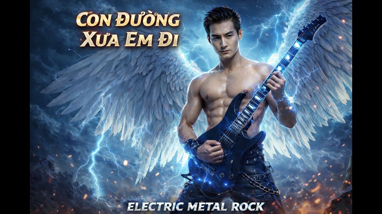 Con Đường Xưa Em Đi Electric Metal Rock Tác giả: Châu Kỳ & Hồ Đình Phương LLQ Cover