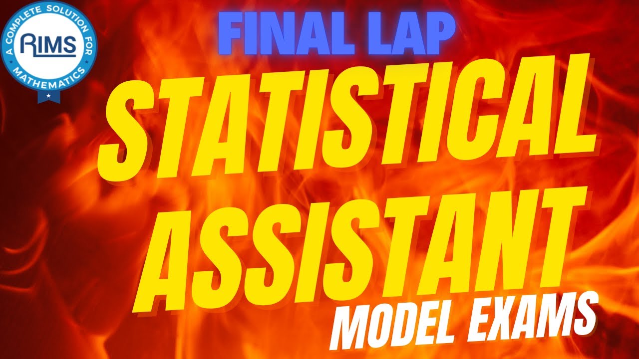 Statistical Assistant | Part - 3 | Final Lap | Important Equations | #maths#statisticalassistant