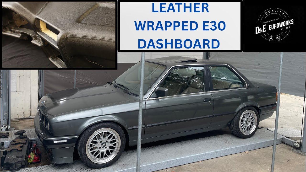 I PUT A LEATHER WRAPPED DASHBOARD IN MY BMW E30 FROM E30GOODIES SHIPPED ALL THE WAY FROM BULGARIA.