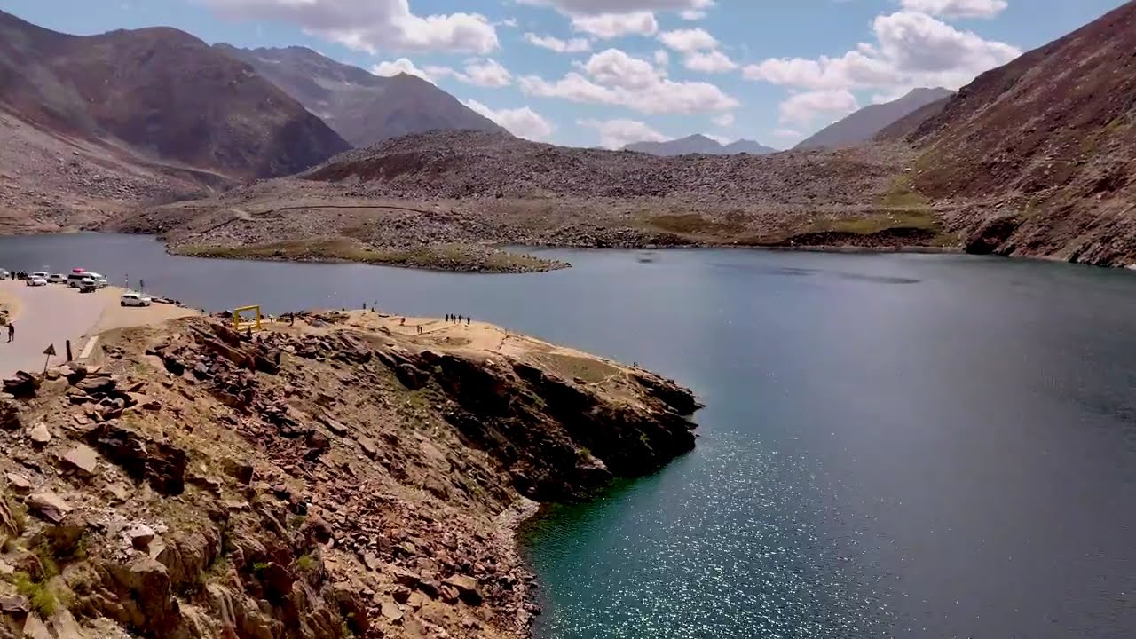 Breathtaking Aerial Views of Lulusar Lake in Pakistan