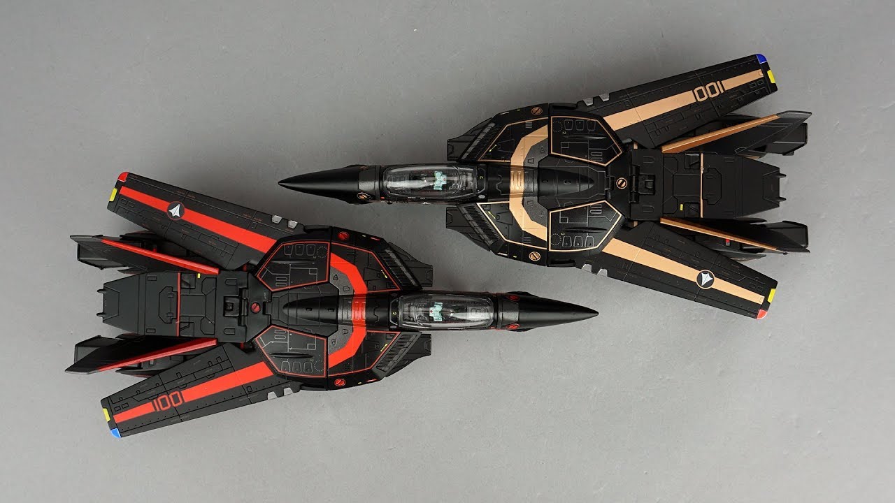 Обзор игрушки KitzConcept Dark VF-1S (золотой и красный) в масштабе 1/72