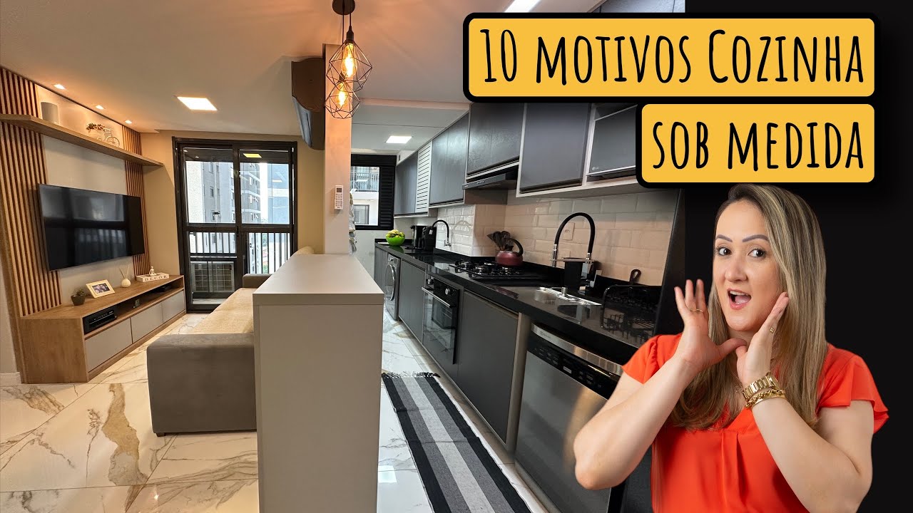 Prieto Móveis - 10 soluções para ter uma cozinha bem planejada sob medida em um apartamento pequeno