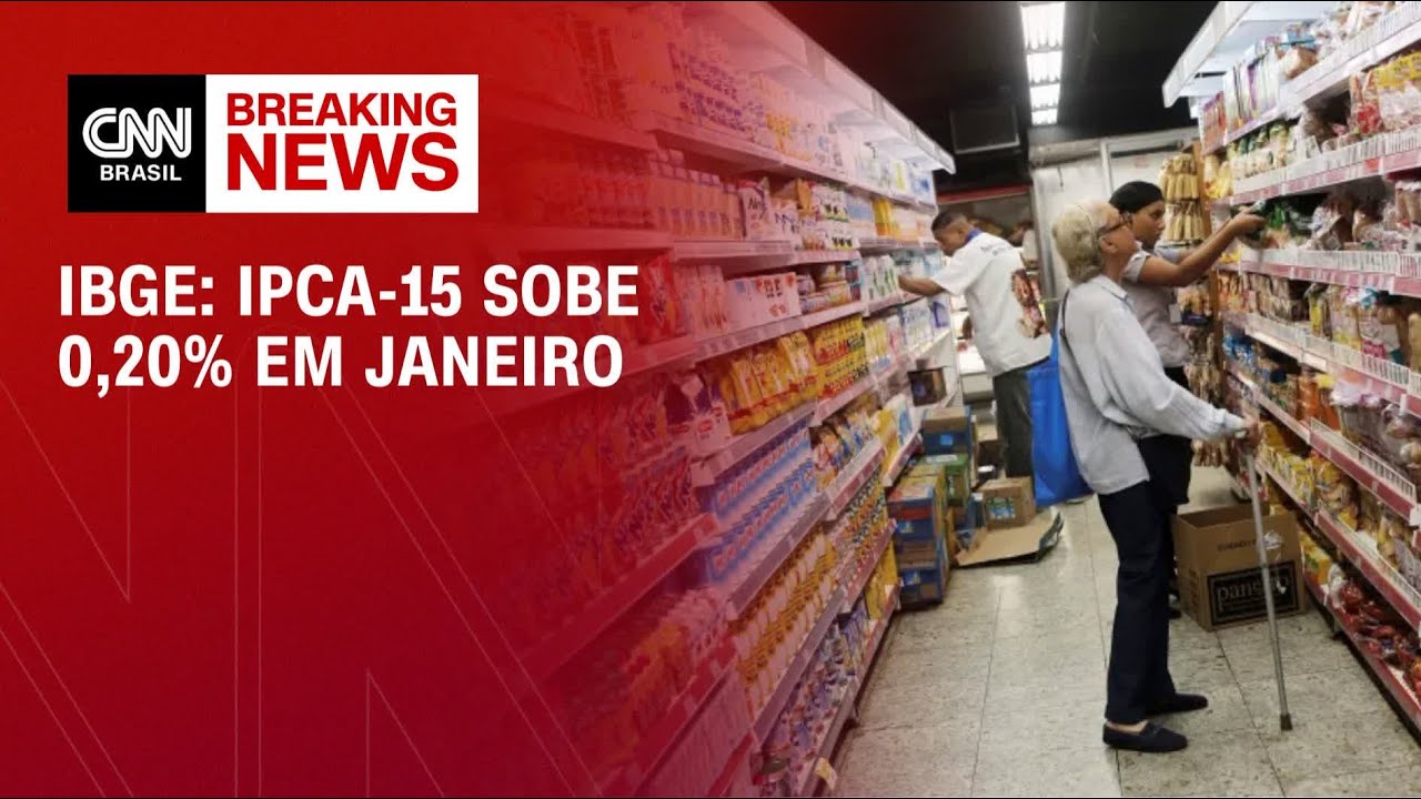 IPCA-15: Pr&eacute;via da infla&ccedil;&atilde;o perde f&ocirc;lego e vai a 0,2% em janeiro, diz IBGE | ABERTURA DE MERCADO