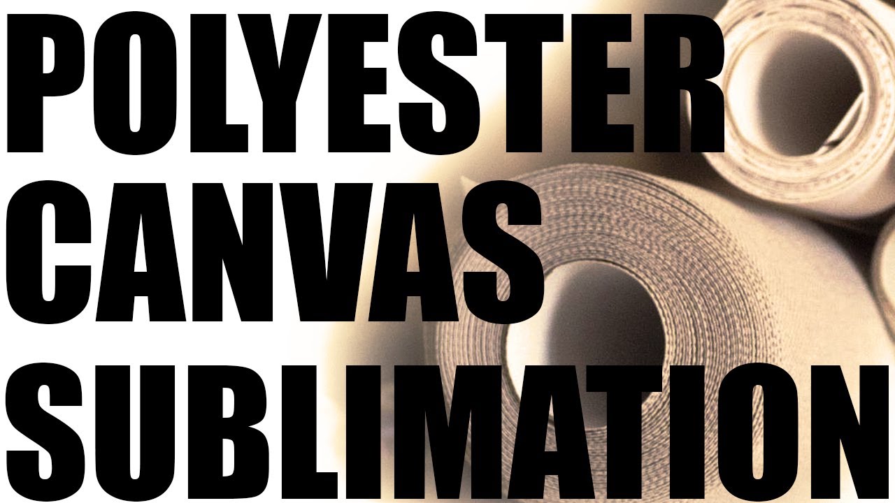 How to sublimate a photo on canvas - easy tutorial for testing polyester canvas