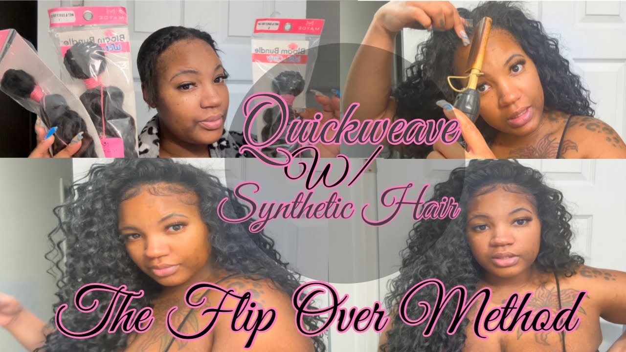 $40 SYNTHETIC HAIR GOT ME IN A CHOKEHOLD | FT. BLOOM BUNDLES | WET AND CURLY HAIR | QUICKWEAVE