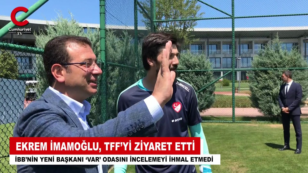 Ekrem İmamoğlu, TFF'ye gitti, 'VAR' odasını inceledi