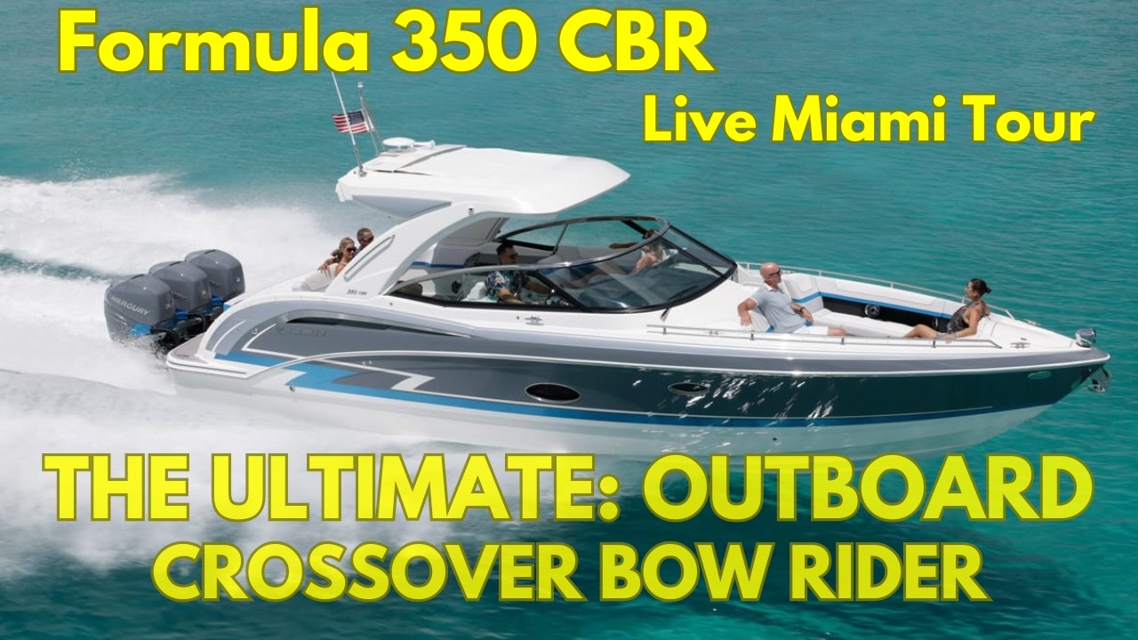 Formula CBR350 | Ultimate Crossover Bowrider | Miami Boat Show Exclusive! 🌊🔥 YachtSpecsDirect.com