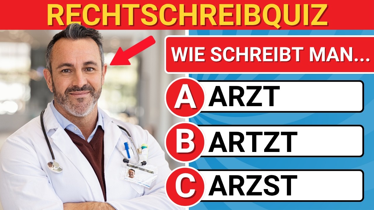 30 W&ouml;rter, die FAST JEDER falsch schreibt | Schaffst du diesen Rechtschreibtest? ✍️🔥