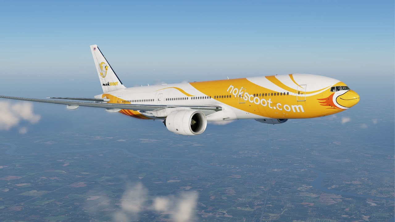 XP12 | NokScoot B777-200ER | Departure From Don Mueang | VATSIM | XW 202
