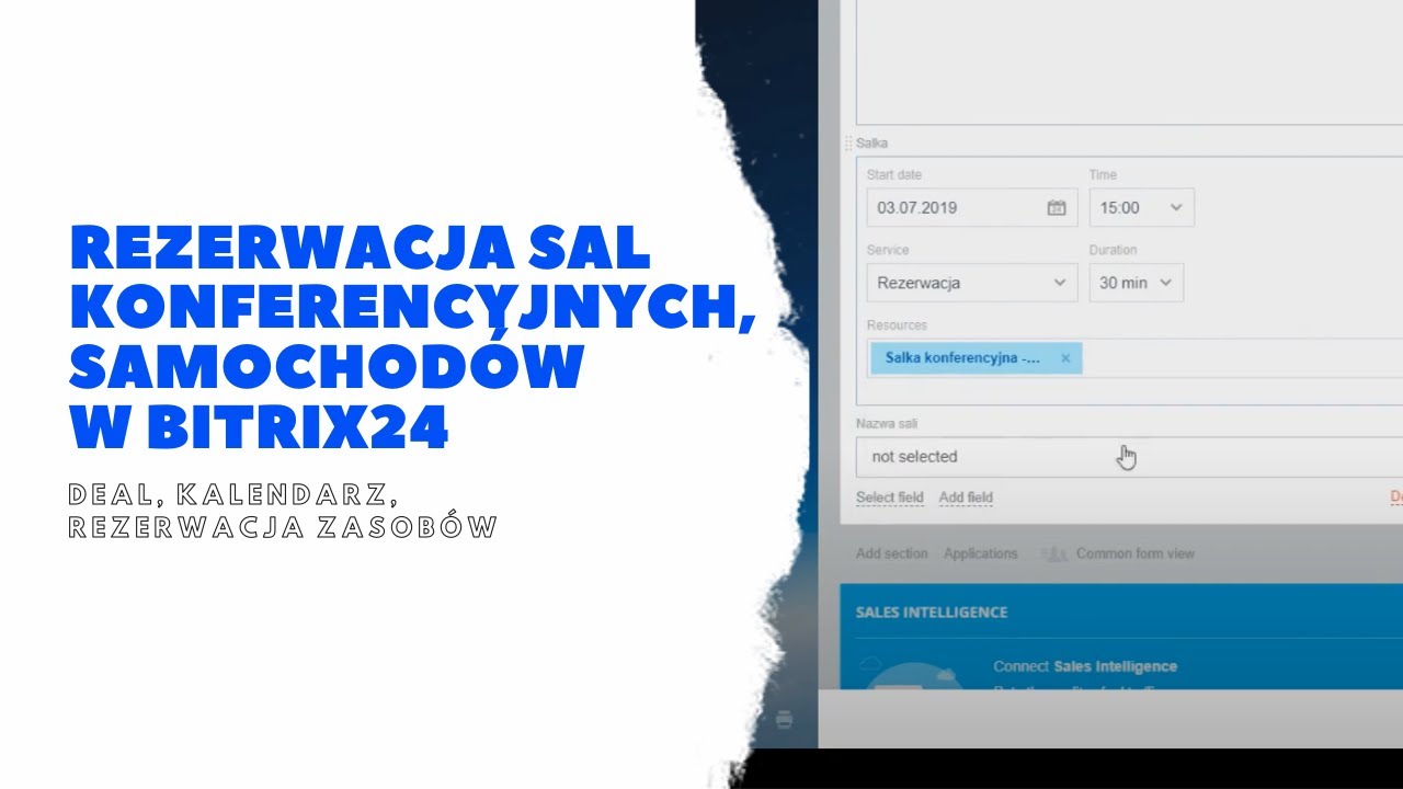 Rezerwacja sal konferencyjnych, samochod&oacute;w i innych zasob&oacute;w w Bitrix24 - Deal, Kalendarz