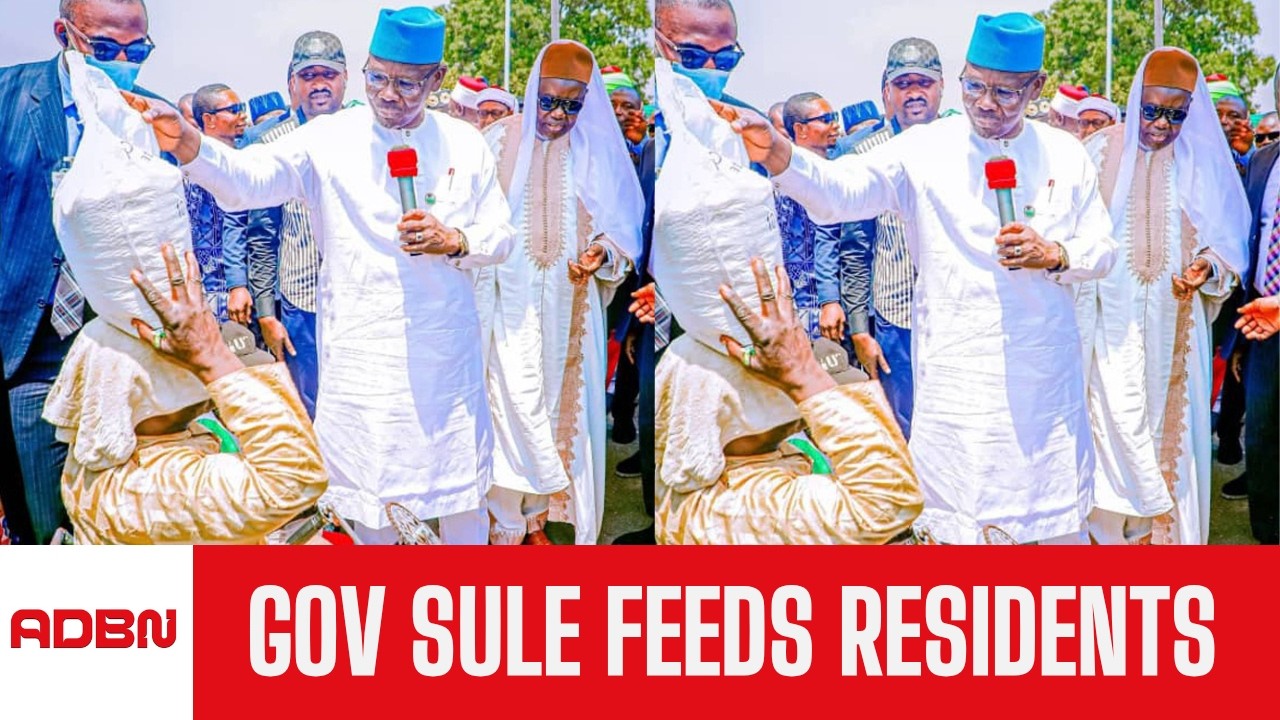 Gov  Sule Distributes 30,000 Dangote Rice Bags To Residents