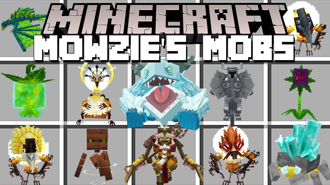 Minecraft MOWZIE'S MOBS / CUSTOM BOSSES MOD! (Minecraft Mods)