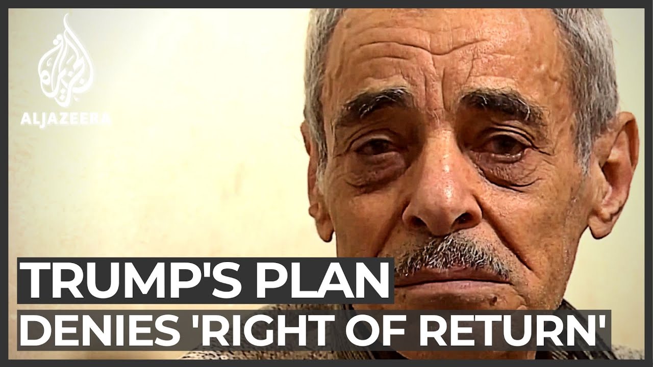 Trump's Middle East plan denies Palestinians right of return