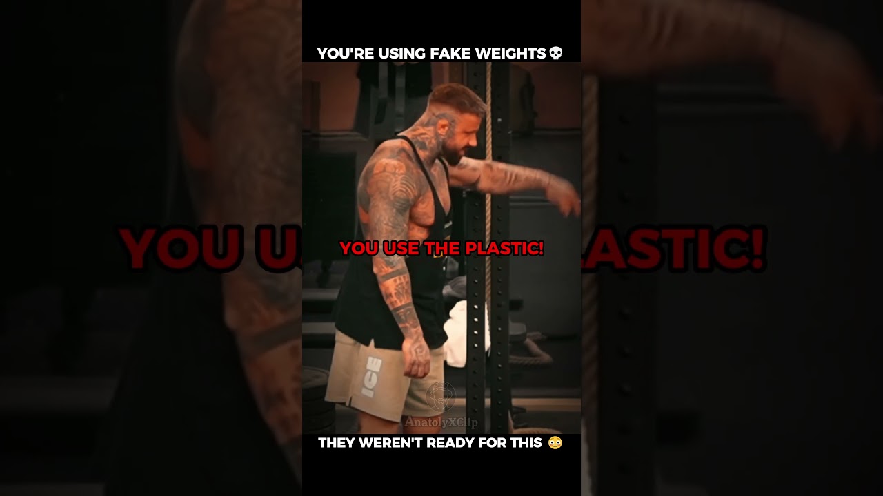 This Guy Accused Anatoly Of Using Fake Weights... He Proved Him Wrong 💀 #anatoly #gymprank