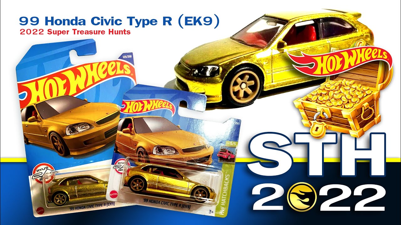 @Hot Wheels 99 Honda Civic Type R EK9 Super Treasure Hunt 2022
