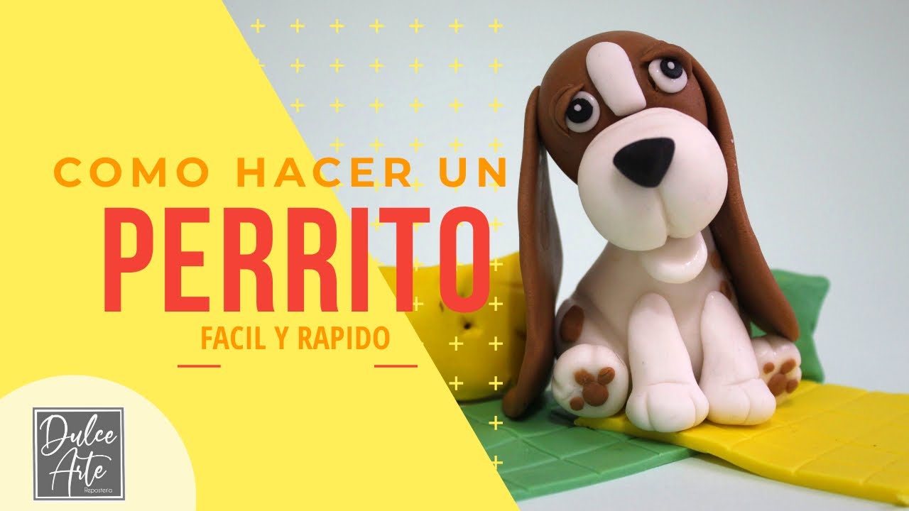 Como hacer un perrito de fondant | Dulce Arte