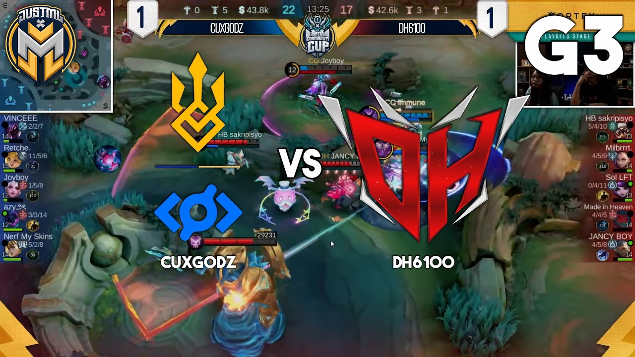 CUXGODZ vs DH6100 - GAME 3 | Playoffs | Just ML Community Cup