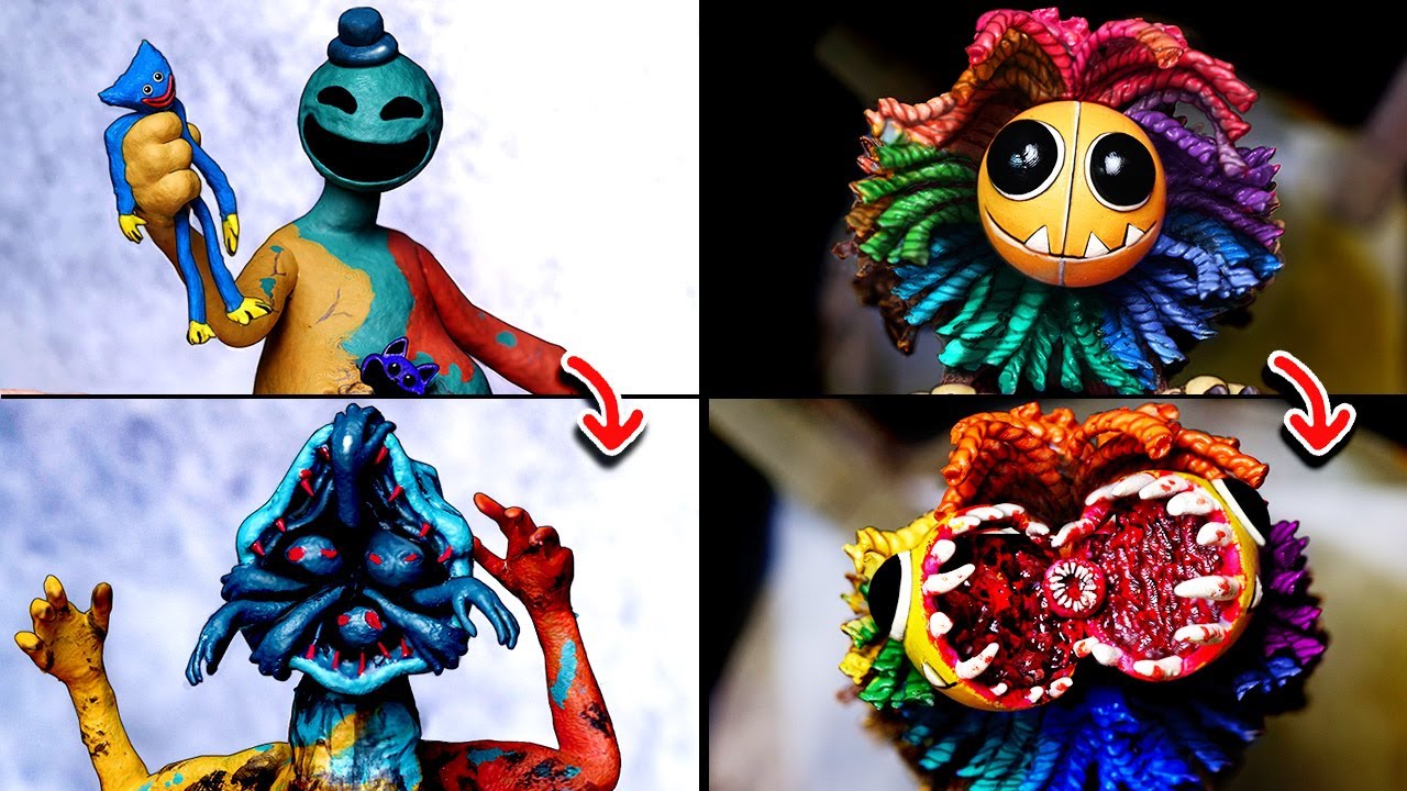 Making Poppy Playtime Chapter 4 - All Bosses Sculptures Timelapse
