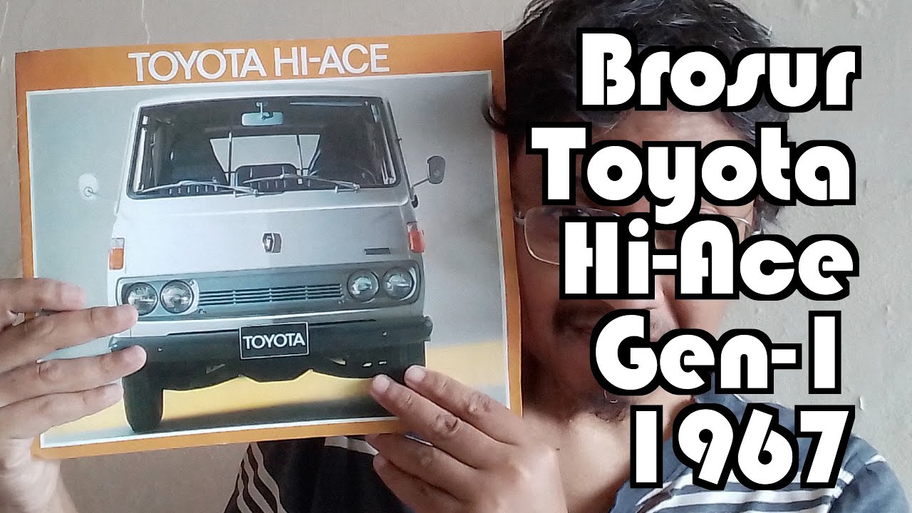 Brosur Jadul Toyota Hi Ace Generasi pertama 1967 Printed in Japan Brochure Langka Koleksi Kolektor