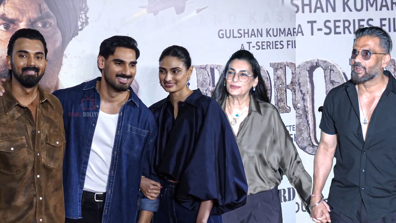 Suniel Shetty Family arrive at Border 2 Grand Premiere