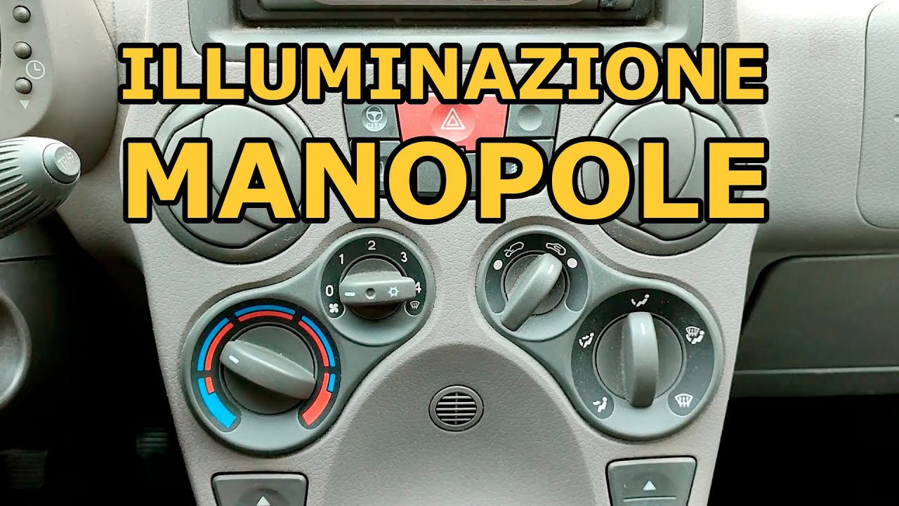 Sostituire le Lampadine della Console Centrale - Manopole Riscaldamento / Clima A/C - Panda 169