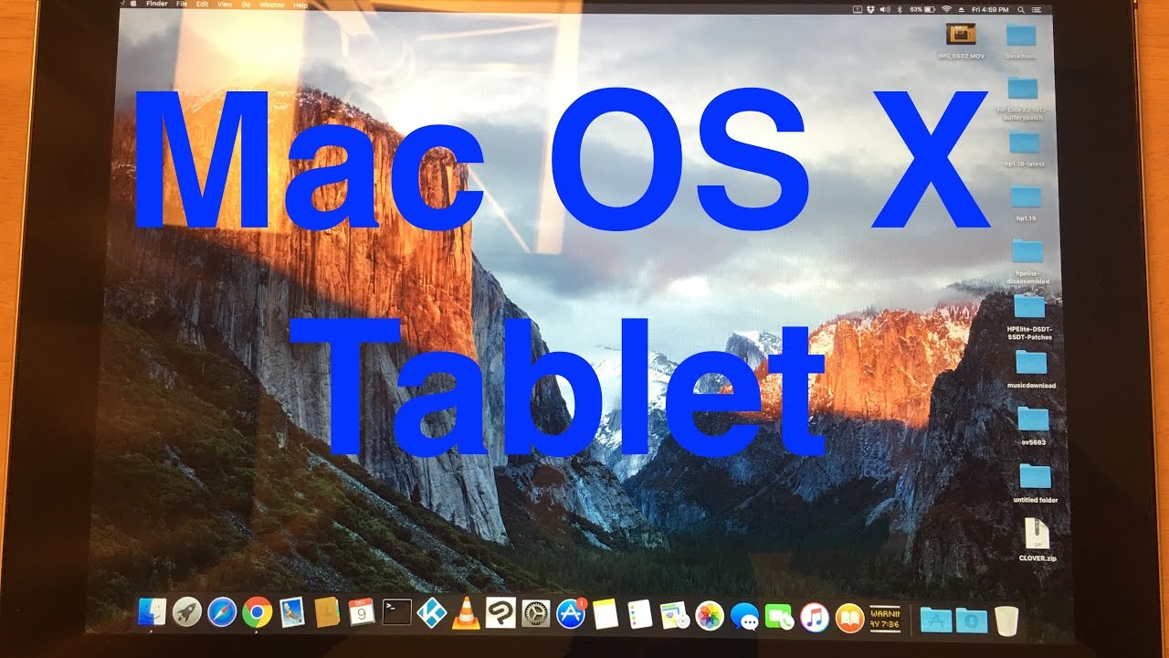 Excellent Hackintosh Tablet - HP Elite X2 1012