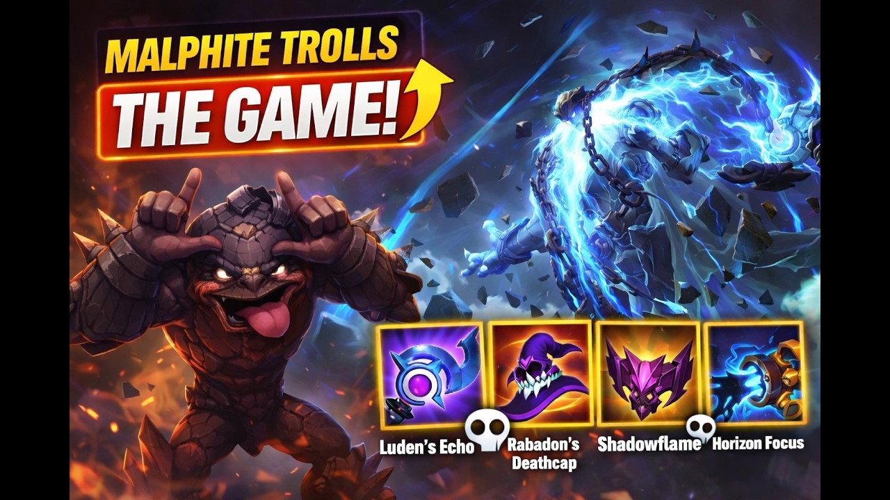 I made Enemy Malphite troll the game with 0 Kills and 15+ Deaths