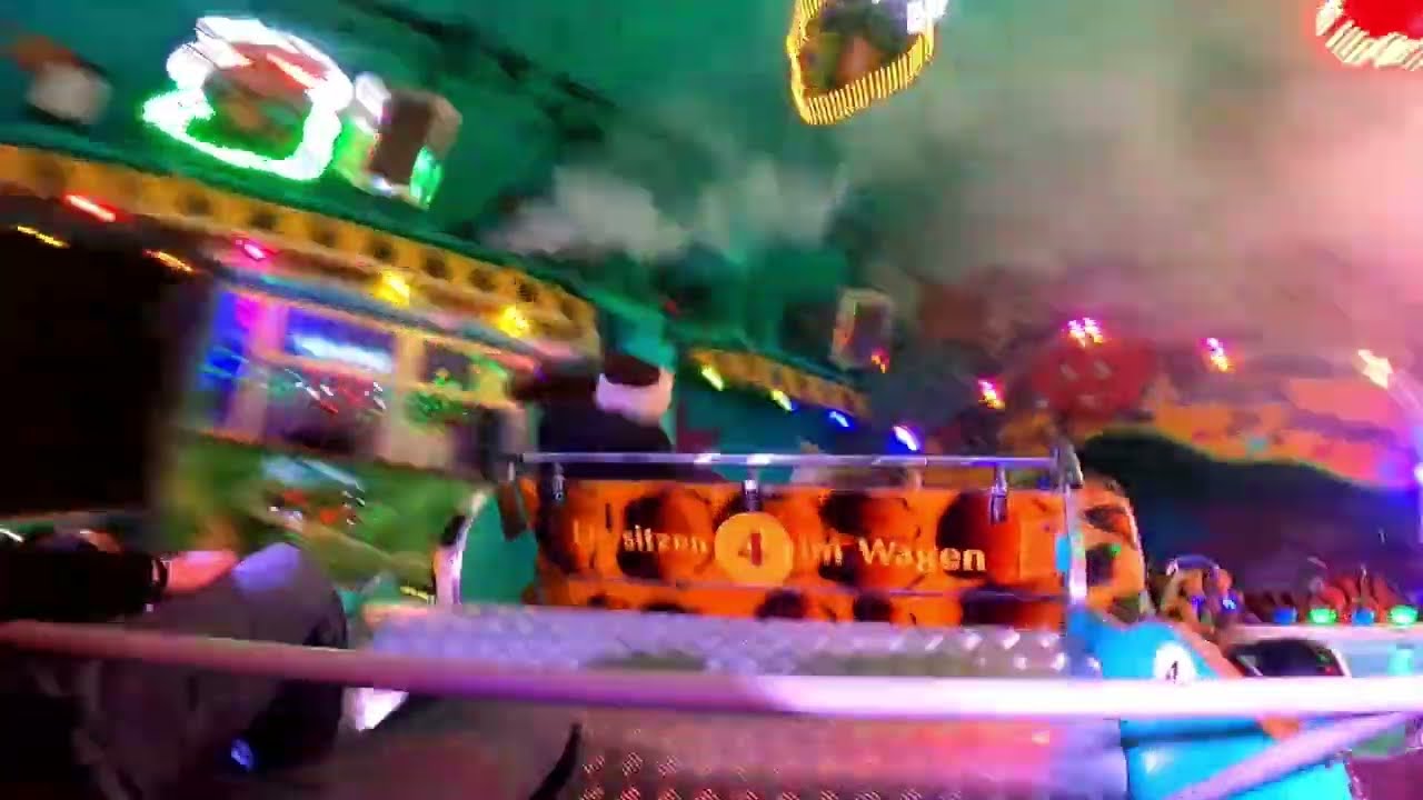 [Mounted GoPro] Dschungle Train (Scheele) Wuppertaler Herbstkirmes am Carnaper Platz 2024 // Onride