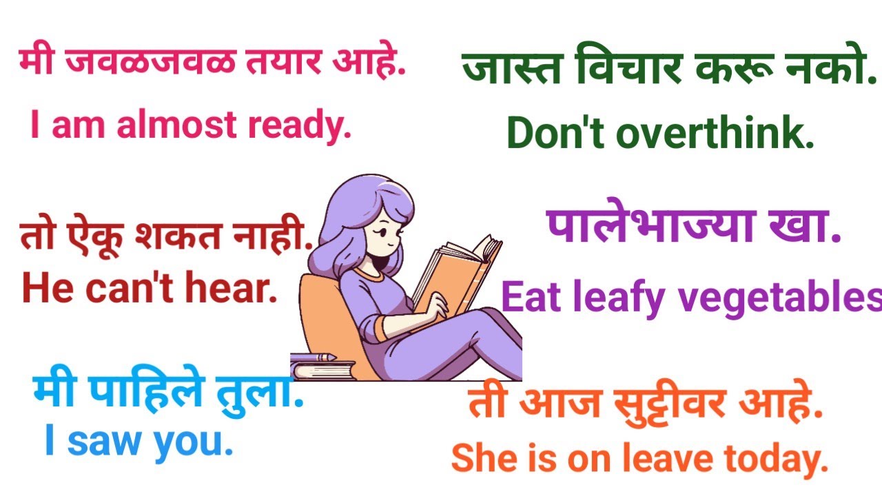 Daily use English short sentences with Marathi meaning|English short sentences|English with Marathi 