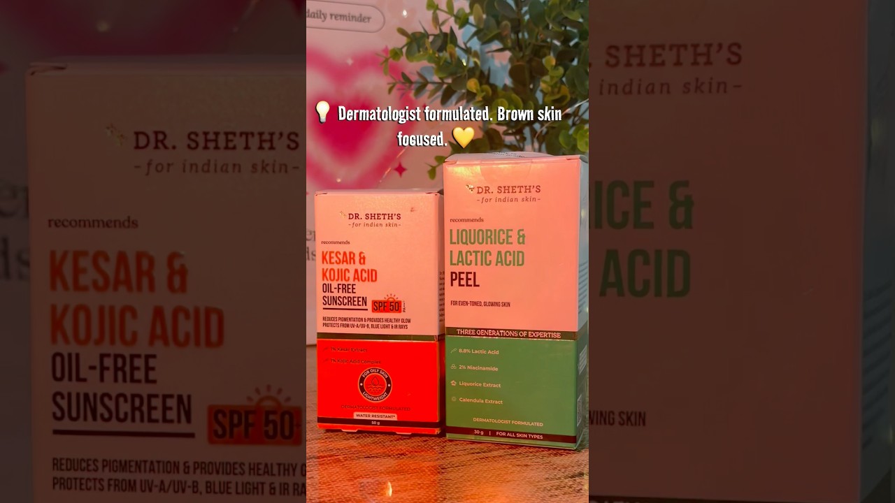 Dr.Sheth’s lactic acid peel & kojic acid sunscreen 
