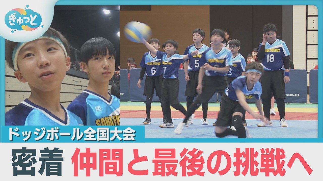 【密着】小学生ドッジボール全国大会　仲間と最後の挑戦へ【ぎゅっと】（２０２５年４月３日）