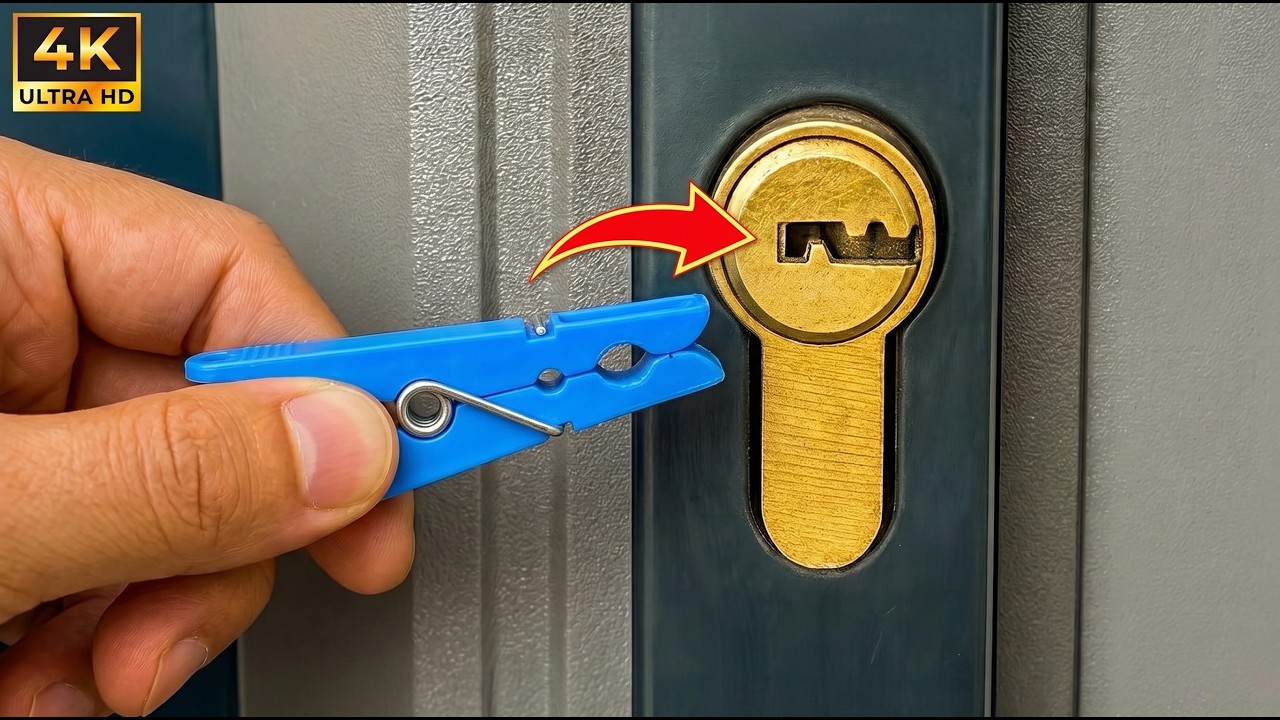 Emergency Door Opening Without Key Just 2 minute 😱 You will not believe the incredible result