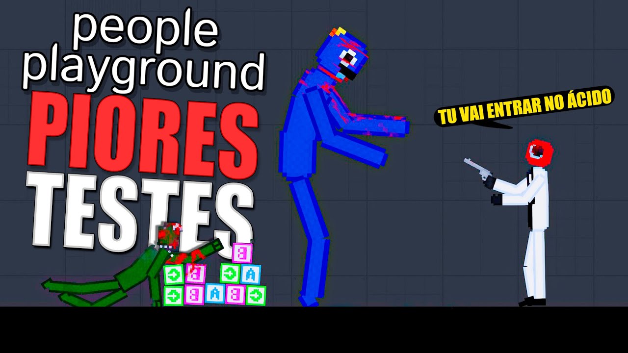 Testes Com TODOS os Rainbow Friends No People Playground