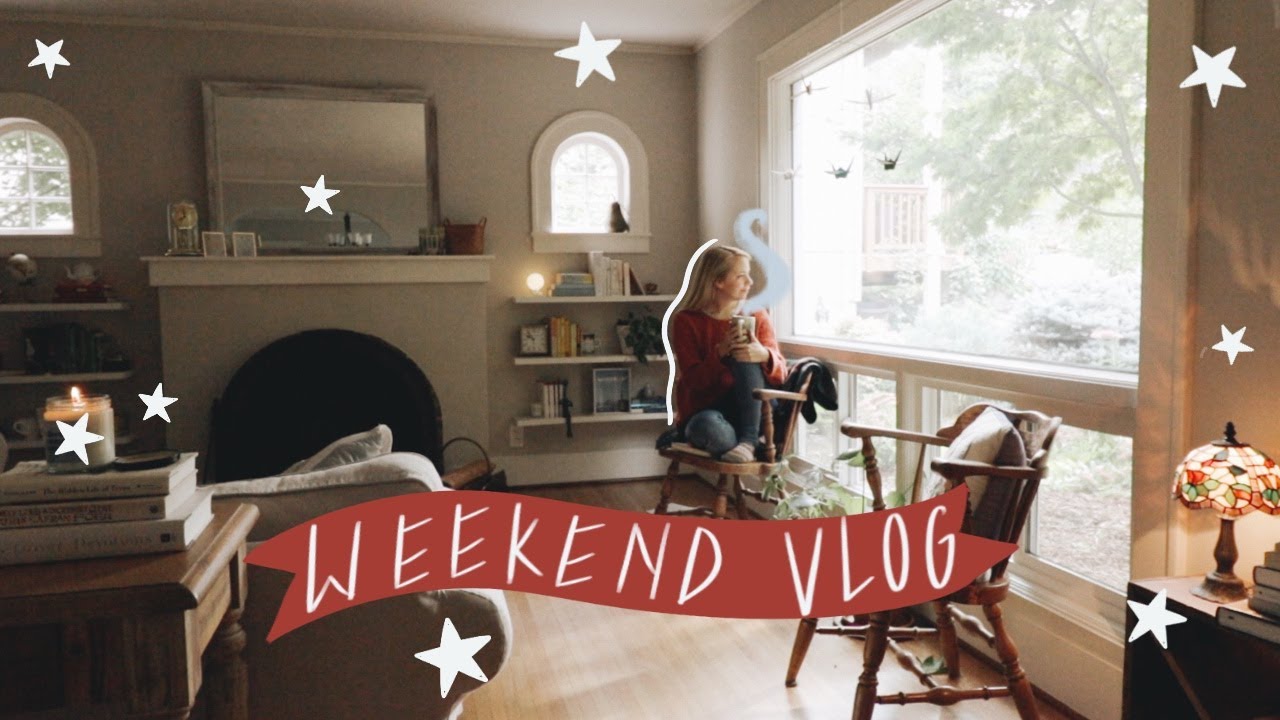 AUTUMNAL BOOKS, IKEA HAUL, & A VERY LATE  NIGHT || a weekend vlog