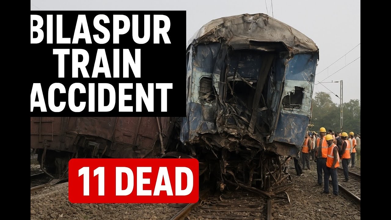 🚨 Bilaspur Train Accident | Passenger Train Collides with Goods Train | 11 Dead, Several Injured