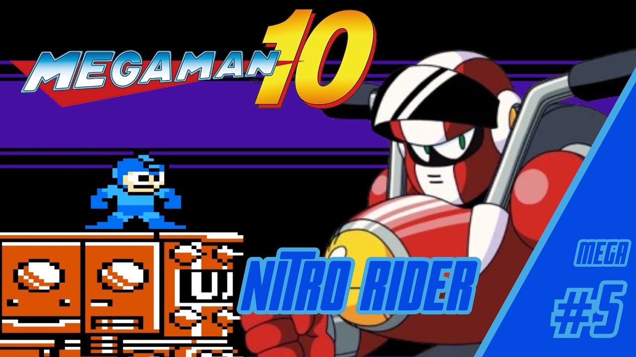 NITRO RIDER | Mega Man 10 - Nitro Man [Mega] Easy (Gameplay) by Haninours Gamespot #haninours