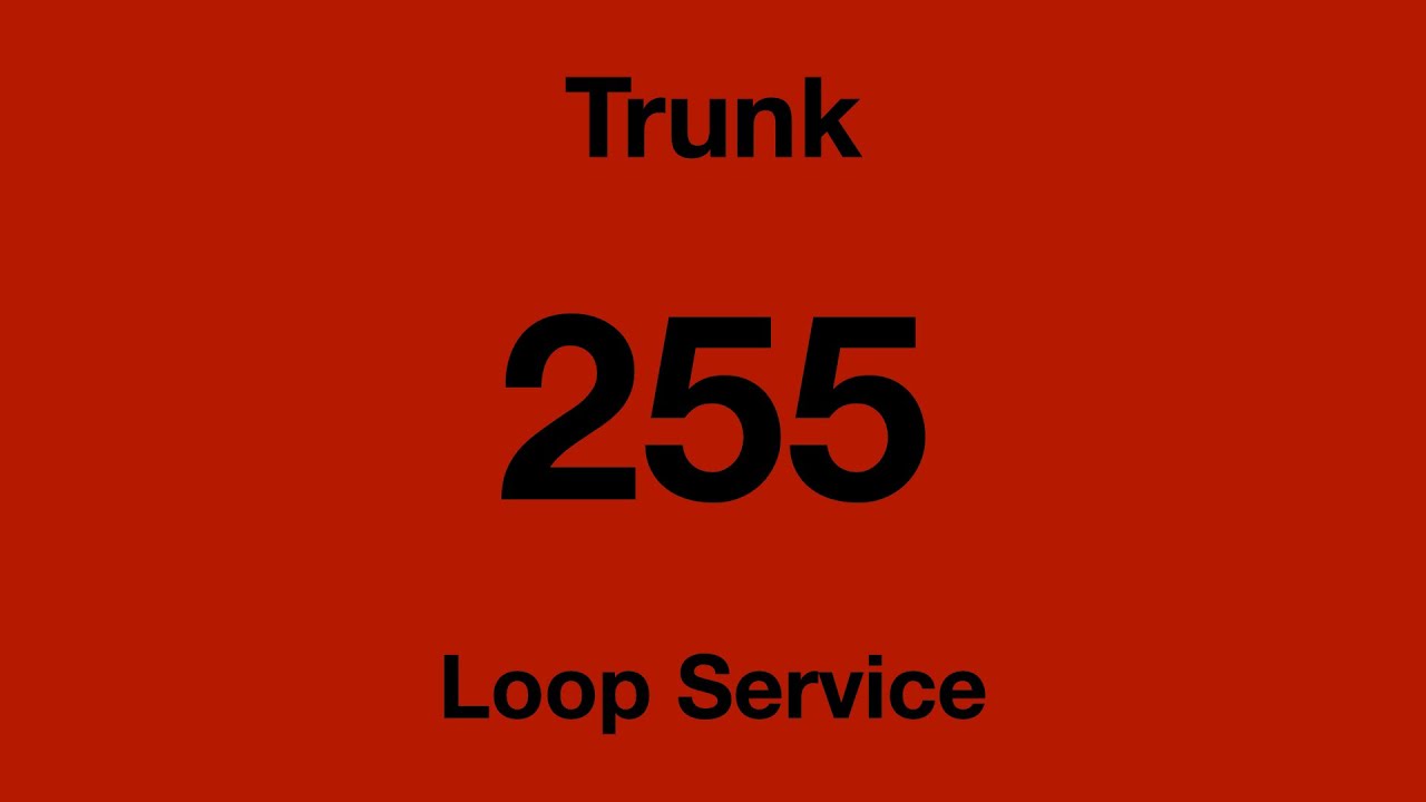 [SMRT Buses] Trunk Bus Service 255 Hyperlapse