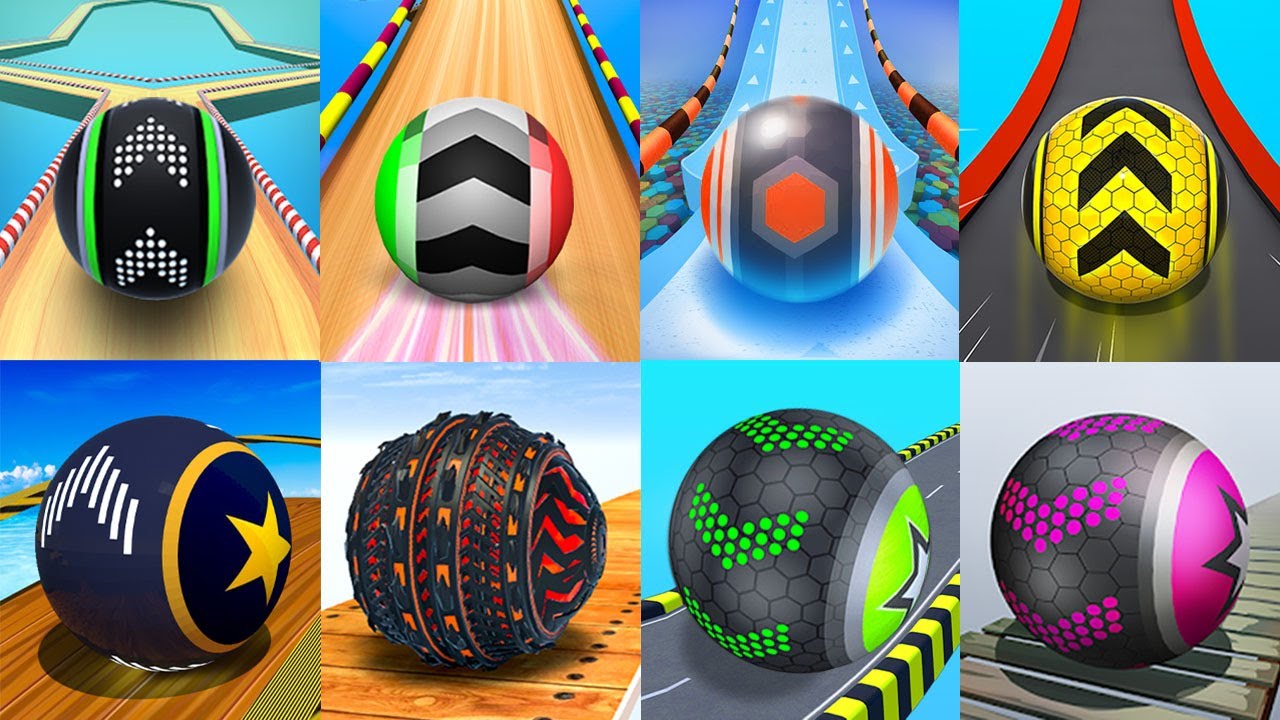 Going Balls VS Action Balls, Rolling Balance Ball 3D, Rolling Ball Sky Escape, Super Rolling Balls