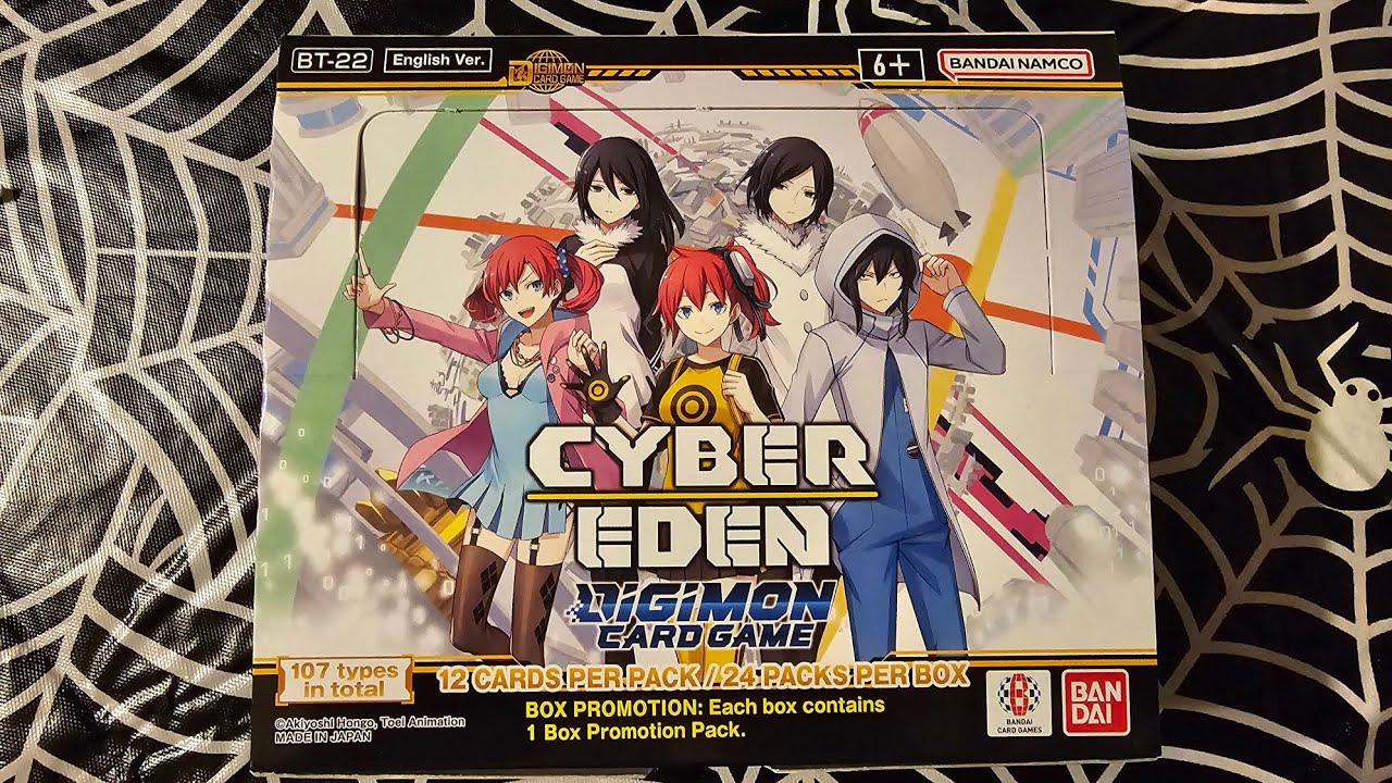 Digimon Card Game Cyber Eden BT-22 Box Opening
