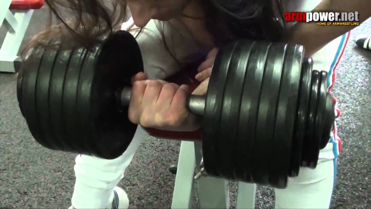 Training of armwrestling #54 - training with Diana Khalilova 1