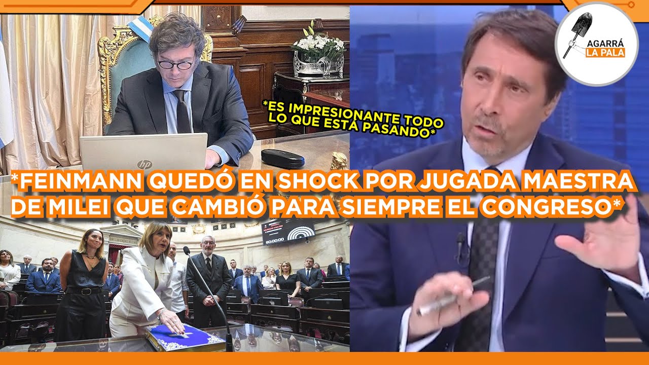 FEINMANN QUEDÓ EN SHOCK POR JUGADA MAESTRA DE MILEI QUE CAMBIÓ EL CONGRESO: 