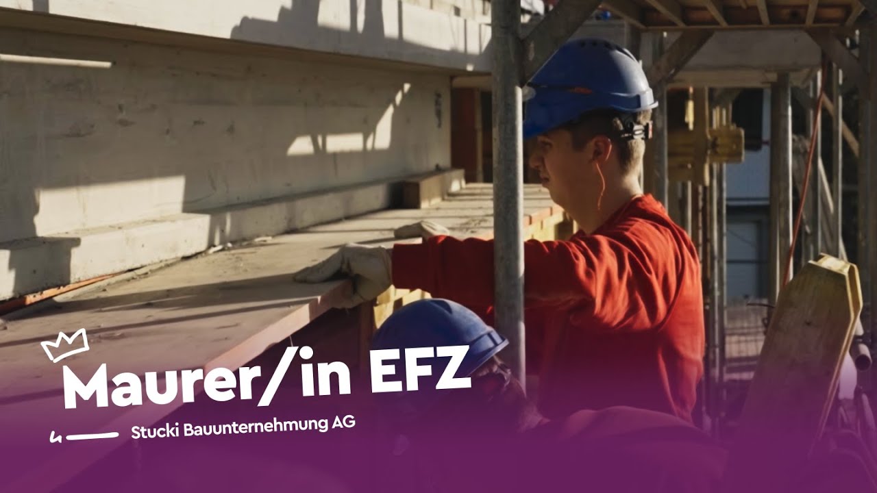 Handwerklich stark: Zukunft als Maurer/in - Stucki Bauunternehmung AG | Lehrstellenvideo | Yousty
