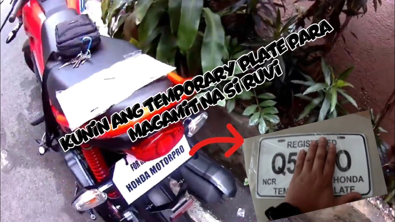 TEMPORARY MUNA (TEMP.PLATE PICK UP)